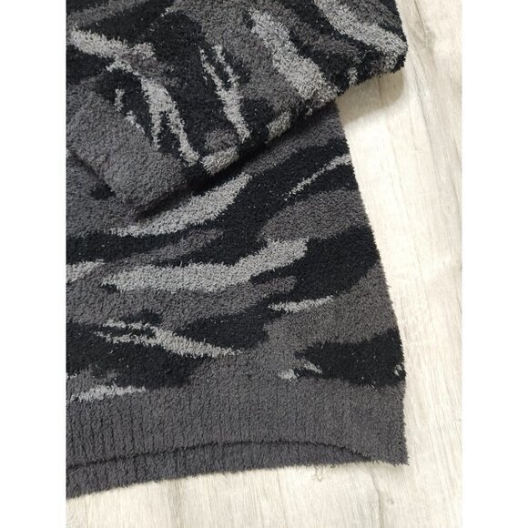 Barefoot Dreams Seaside Camo‎ Crewneck Cozychic Knit Sweater Womens 2X - Picture 5 of 9